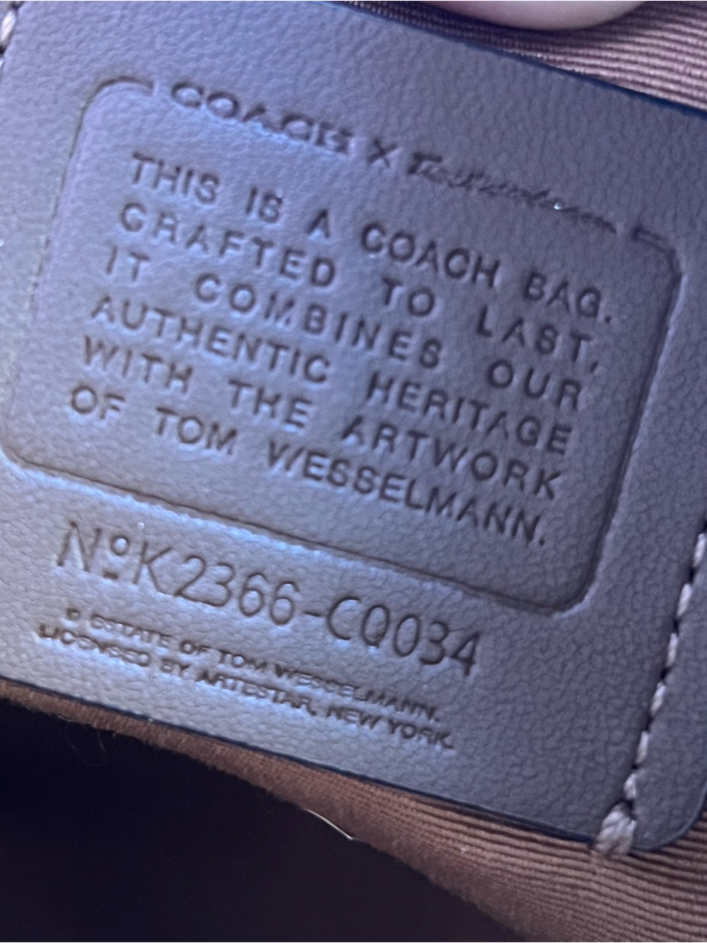 Limited editionCoach CQ034 x Tom Wesselmann Jamie CameraBag In Signature canvas - Picture 10 of 15
